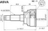 ASVA MZ-11 Joint Kit, drive shaft